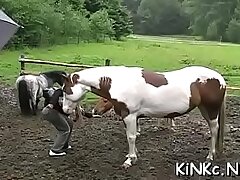 Woman predominance with hard whipping and riding naked serf