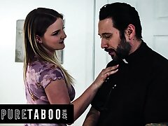 Pure Taboo – Troubled Teen Eliza Eves Screws Her Priest To Urinate Off Her Religious Stepmom