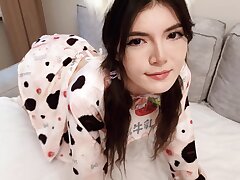 Cute neko girl was torn up in all her taut slots that she had ejaculation and filled her bum with super-steamy jizm
