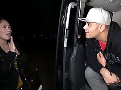 Tight Japanese Puss Spread and Cummed in the Pick Up Camper