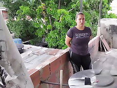 Naughty Spanish Teenie Gets A Big Cock!