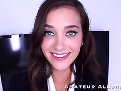 Tiny Nubile Deep-throats Dick and Luvs to Pummel
