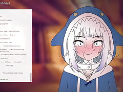 Gawr Gura forgot to turn off the stream before sex ! Anime anime pornography 2d ( Toon pornography )