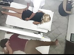 Couples Massages Recorded as the Wifey is Smashed Next to Her Husband