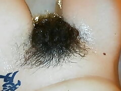 Fur covered Pubic hair Compilation with Huge clit