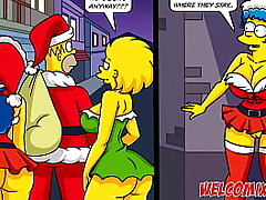 Christmas Present! Providing his wife as a gift to beggars! The Simptoons, Simpsons Hentai