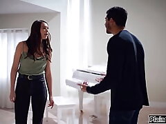 Stud gets into stepbrothers wifes panties