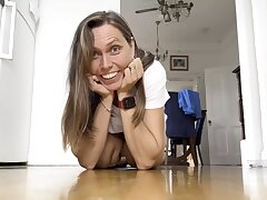 Wide open Wide Hairy Pussy Bush - Leaks Jizm and Dumps Urinate