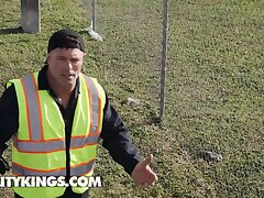 Brandy Renee Swallows The Tow Camper Driver's Dick To Convince Him To Give Her Car Back - REALITY KINGS