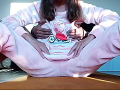 teasing petite warm sexy insatiable step-sister with smallish cupcakes in pajama and taboo paw cooch