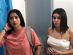 sharing motel apartment with my stepmom and sista - internal cumshot - point of view