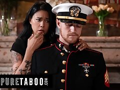Unspoiled TABOO Lonely Widow Dana Vespoli Wants Stepson To Wear Gone Spouse Military Uniform & Fuck Her