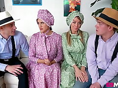 Amish Stepmoms Cent Barber and Pristine Brink Interchanged Beefsticks