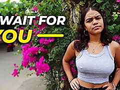 VALENTINA Super-fucking-hot - THE Colombian brunette Latina with a big ass waits for her stepbrother to fuck him at home