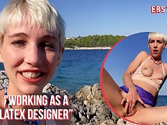 Ersties - Supah Cute Stunner Likes Outdoor Getting off in Croatia
