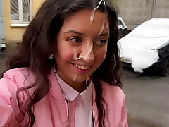 Boned and went to college with jizm on her face - Cumwalk