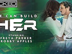 Robby Apples and Freya Parker in a futuristic romp episode