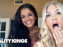 REALITY KINGS - Jazlyn Ray Meditates While Ryan Reid Is Trying To Get Her Attention By Getting Bare