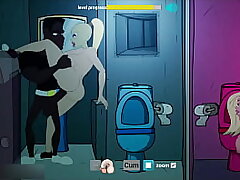 Fuckerman - Anal invasion poke Prostitute in Club Shower - 2D Cartoon Animated Porn