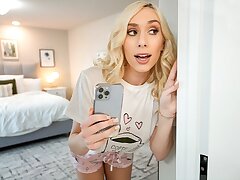 Dad Crush - Horny Step Dad Can't Fight back His Buxom Ash-blonde Step Daughter's Yam-sized Ass And Pounds Her Hard