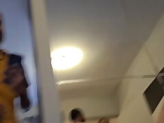 A game inbetween homies turns into a marvelous couple exchange - The brown-haired with the unshaved pussy and the ginger-haired with the pinkish pussy