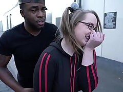Andi Ray Deep-throats Rome Major's Bootie & Cock Behind A Back Alley Dumpster!