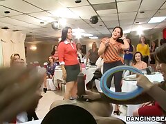 Big Fuckpole Masculine Strippers and a Fluffy Dancing Cub Entertaining Femmes