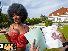 DEBT4k. Small Debt, Rock hard Cock. Hot orgy with Lexi Luv & Ricky Rascal