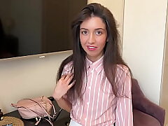 A classmate caught me jerking off to her photos, but we solved this problem by having sex!