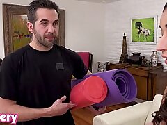 Trickery - Emily Willis penetrates her trainer in front of her Beau