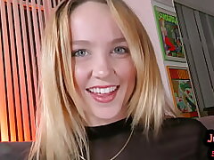 Point of view ass-fuck teen talks dirty while assdrilled in well-lubed butthole