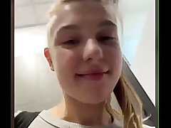 Internal ejaculation pussy. Splattering in public and fingering