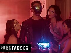 Fellow Uses Implement To Cheat With 3 Babes