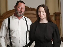 Old Fellow Fucks Busty Daughter-in-law as Fuck Toy