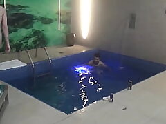 Threesome with homies in the motel pool Part 3