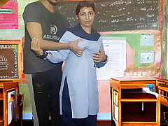 Virgin college girl first time sex with her teacher, student and lecturer sex