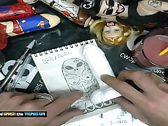 Dildo art business - It's time to tracing sketch of the alien grey