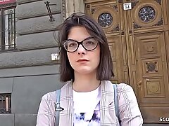 GERMAN SCOUT - Teen Sara Talk to Deep Buttfuck Audition