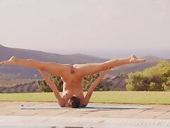 ULTRAFILMS Killer Ukrainian model Alissa Foxy having superb time doing sports outside of her building