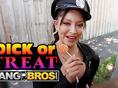 BANGBROS - Derek Savage Lets out His Chisel For Mads Flores To Suck And Use As She Luvs