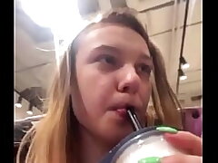 Hard sex in the changing room. Close up fucking