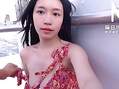 ModelMedia Asia - Enjoy the thrill of exposing your big tits and horny pussy in the open air!