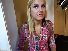 Amateur girl Bailey fucked POV on casting couch