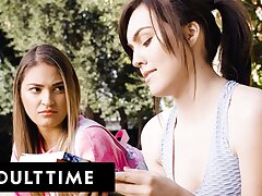 College Student Comforts Her Bullied Lesbian Tutor