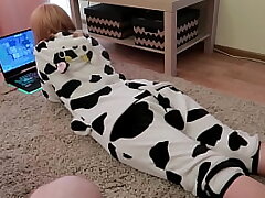 Anal teen in cute onesie pajama EstieKay