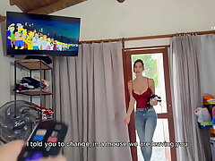 Big ass stepmom and a creampie from her stepson