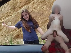 OH IT HURTS! A LITTLE, INNOCENT, WHOREHOUSE GIRL from Tijuana gives an old man her butt cheeks for financial support. Real, not fake.