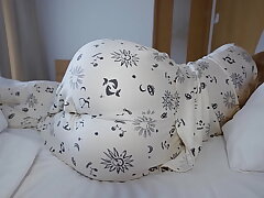 POV naughty stepsister fucks in different positions and takes creampie on the bed
