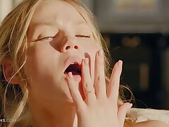 Beautiful Blonde Girl Diana Heaven Masturbating in Front of the Camera