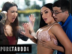Angry MILF Turns Her Wife Into A Cuckold